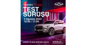 Chery Plaza Kocaeli Kaya’da Test Sürüş Etkinliğine Davetlisiniz!