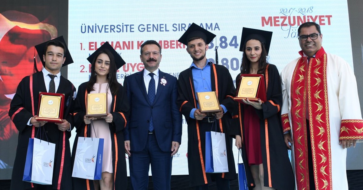 GTÜ'lü öğrencilerin mezuniyet sevinci