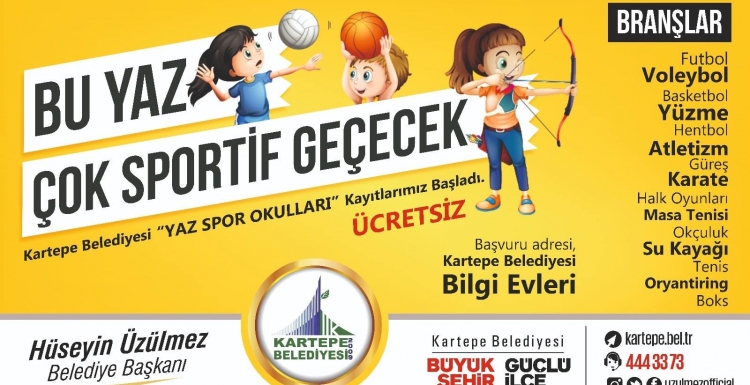 Kartepe bu yaz çok sportif