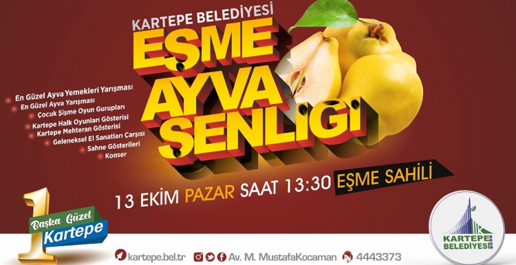 Kartepe’de Ayva Şenliği 13 Ekim’de