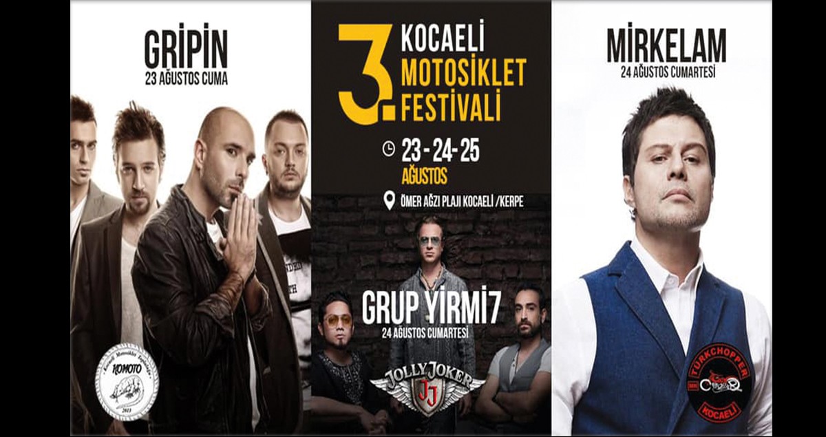 3. Kocaeli Motosiklet Festivali’ni kaçırmayın!