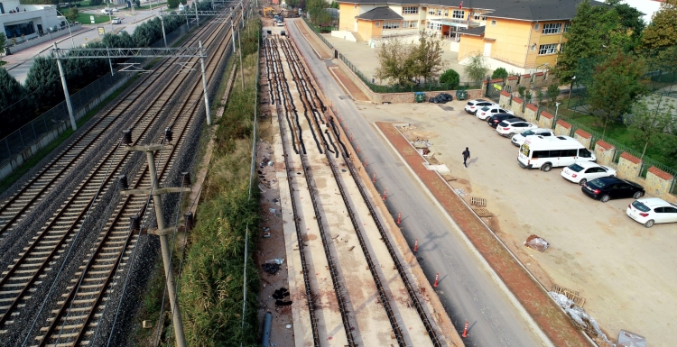 Tramvay hattı okullar bölgesine geldi