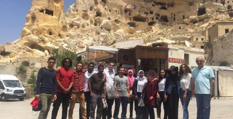 Uluslararası öğrenciler Kapadokya’yı gezdi