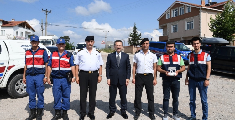 Vali Aksoy'dan Jandarma'ya ziyaret