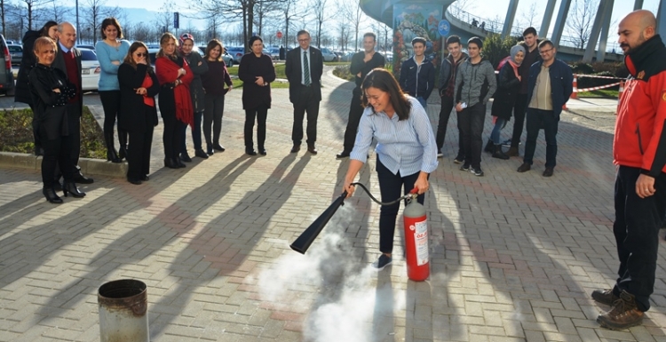 Yangına karşı hazırlandılar